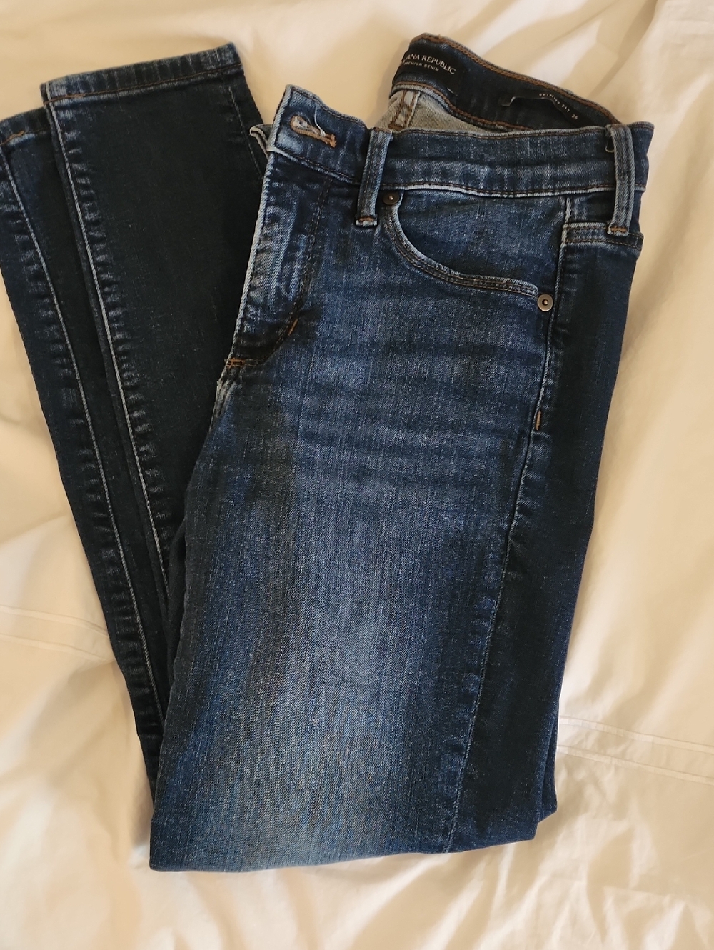 Banana Republic Dark Blue Skinny Fit Jeans